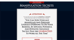 Desktop Screenshot of manipulationsecrets.com
